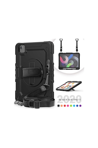 Apple Uyumlu iPad, Air 11inç M2 2024 Kılıf Defender Askılı Pars Case A2902 A2903 A2904
