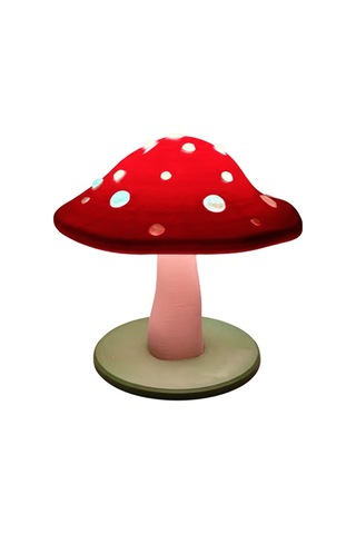 Amanita Lamba - Dekoratif Masa Lambası Kırmızı