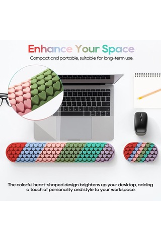 Bilgisayar Klavyesi İçin Bilek Desteği, Ergonomik Fare Bilek Desteği