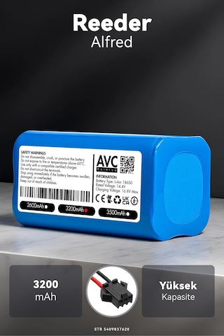 Reeder Alfred 3200mah Robot Süpürge Bataryası M.ö