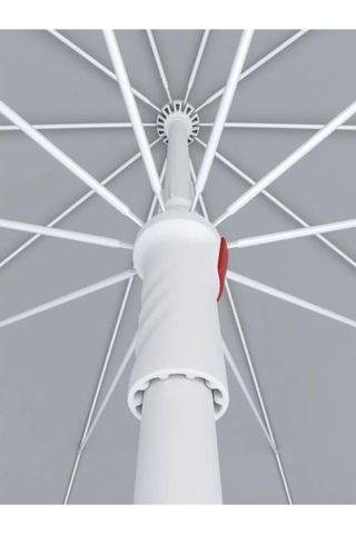 Sumedecor&Design 10 Telli Plaj Balkon Bahçe Şemsiyesi Eğilebilir 200 Cm Çap Bidon