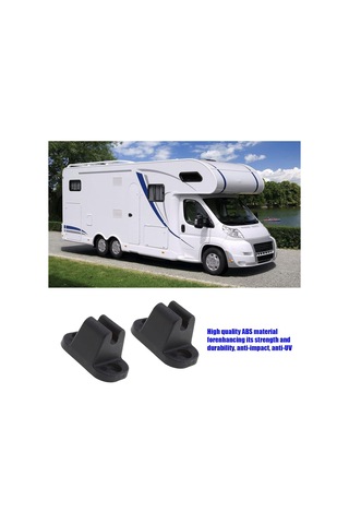 2x T Şeklinde Kapı Durdurucu Tutucu Kiti Durdurucu Tutucu Karavan Karavan İçin Uyumlu Siyah Plastik Tutucu