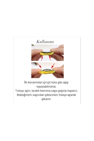 My Vintage Papatya Saçsız Bebek Tokası, Az Saçlı Kız Bebek Tokası, Çıtçıtlı Toka Tek Beyaz
