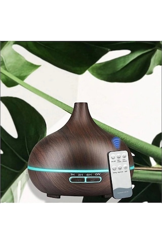 Hava Nemlendirici 7 Led Işıklı Aromatik Oda Kokusu 550 Ml Kahve Aroma Difüzörü Buhar Makinası