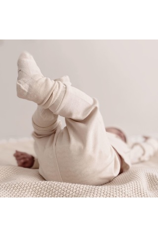 Naturaborn Naturaborn Gots Organik Sertifikalı Bebek Çorabı (4 Çift) Bej