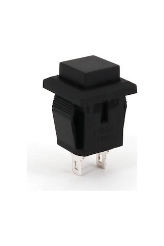 Ic-180k Plastik Buton Yaylı 2p Pbs15b Siyah