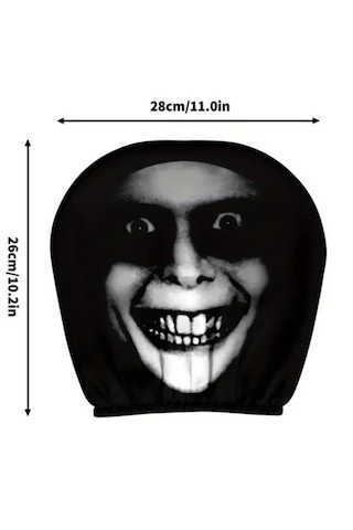 Dekoratif Oto Başlık Kılıfı/maske 2'li Gri