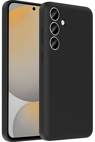 Kılıfist Galaxy Uyumlu S24 Fe Kılıf Kamera Korumalı Kartlık Hazneli Klfs Vitra Kapak - Siyah Siyah