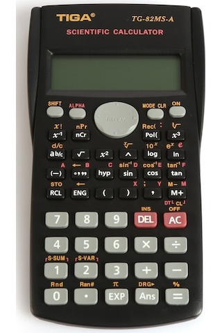 Tiga TG-82MS-A Bilimsel Fonksiyonlu 12 Hane Hesap Makinesi