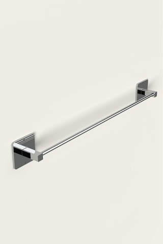 Karteya Yapışkanlı Gümüş Uzun Havluluk Pratik Ve Şık Banyo Mutfak Havluluk Gümüş