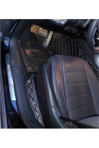 Mercedes-benz Gls 2020-2025 Arası 5 Kişilik Aracına Özel 8d Çift Katmanlı Havuzlu Paspas Takımı Siyah