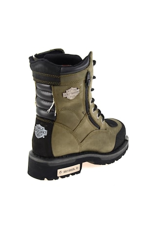 Harley Davidson Riddick Olive Crazy Deri Kadın Bot 001
