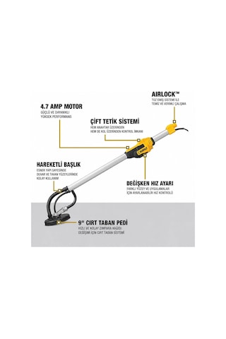 Dewalt Dwe7800 710 Watt 225mm Alçıpan Zımpara Makinesi