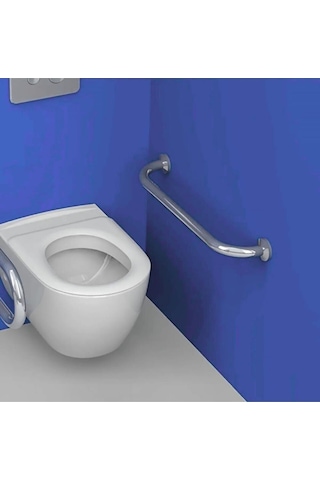 Yaşlı Ve Bedensel Engelli Tutunma Barı,küvet Tutamağı Paslanmaz Krom Kalın Banyo Tutamağı 32q 60cm Krom