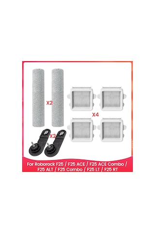 Synodicmonth Roborock F25/f25 Ace/f25 Ace Combo/f25 Alt/f25 Combo/f25 Lt/f25 Rt Yedek Parça Rulo Fırça Filtresi İle Uyumludur