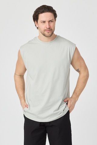 Urbantrendstore Unisex Erkek Kadın Pamuklu Antrenman Sporcu Atleti Oversize Kolsuz T-shirt Atlet Sporcu, Basketbol, Fitness, Jogging Fitness Spor Atlet Trend Atlet Gym Atlet Rahat Kalıp Salaş Günlük Atlet Gri