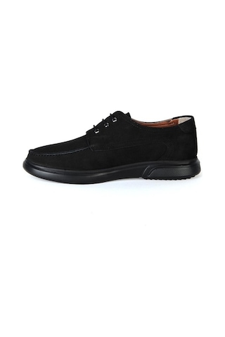 Dropland 8522 Siyah Nubuk %100 Deri Erkek Casual Ayakkabı