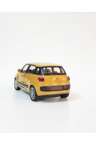 Fiat 500l 1:38 Model Maket Araba Sarı/yeşil