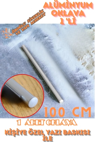 1'li Masterchef Alüminyum Paslanmaz 100 Cm Metal Oklava Hamur