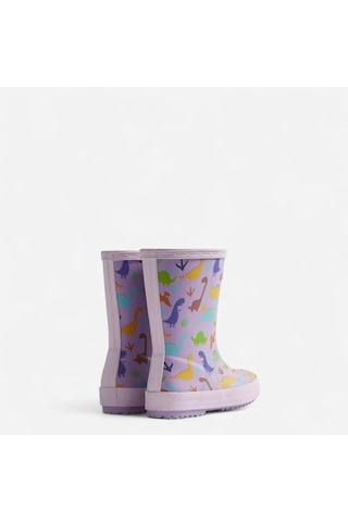 Hunter Originals Wellington Çocuk Lila Bot Çocuk Purple Dinosaur Bot Hfrk0039252-pd Mor