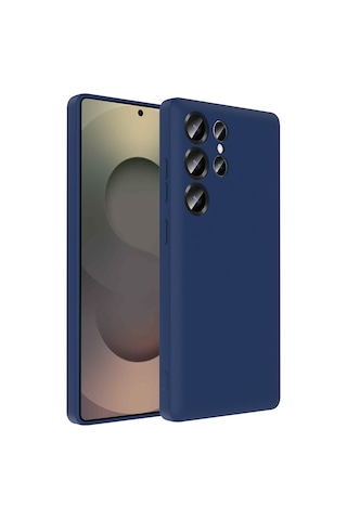 Toyigoo Galaxy Uyumlu S25 Ultra Kılıf Kamera Korumalı Kartlık Hazneli Tygo Vitra Kapak - Laciver Lacivert