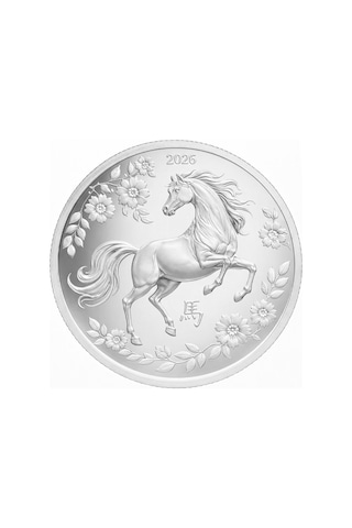 Agakulche Çin Takvimi At Yılı 2026 Gümüş Sikke Coin