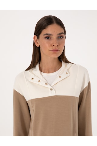 Pierre Cardin Kadın Bej Sweatshirt 50309096-vr011 Bej