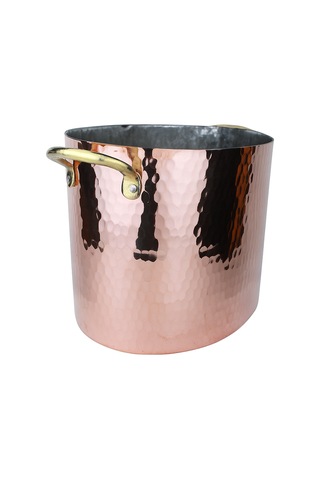 Cuvesta El Yapımı Kalın 1.5mm Bakır Buz Kovası 26x20cm