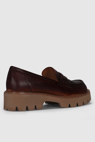 Lufian Anna Kadın Deri Ayakkabı Kahverengi Kahverengi 122230010100400