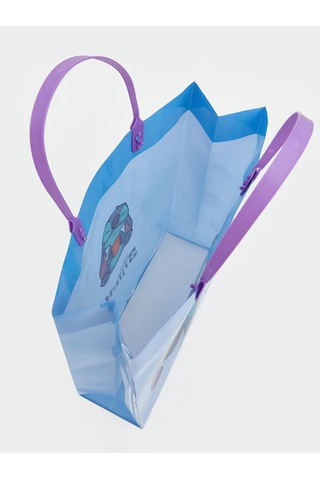 Lc Waikiki Karışık Stitch Baskılı Çocuk Alışveriş Çantası Krem.karışık Renkli Desenli