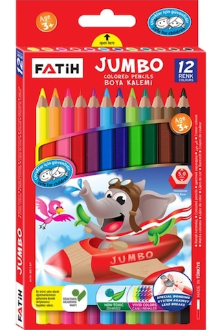 Fatih 12'li Boyama Seti Kuru, Sulu, Pastel, Keçeli