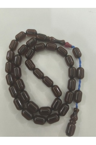 Zeyzun Usta İmzalı Sıkma Kehribar Tespih 9x13 Mm Kapsül Kesim
