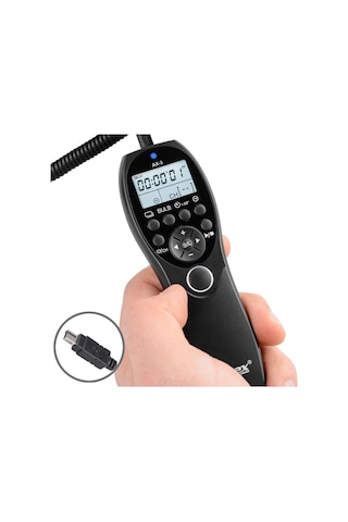 Ayex AX-3 DC2 Nikon için Dijital Zaman Ayarlı Kablolu Kumanda