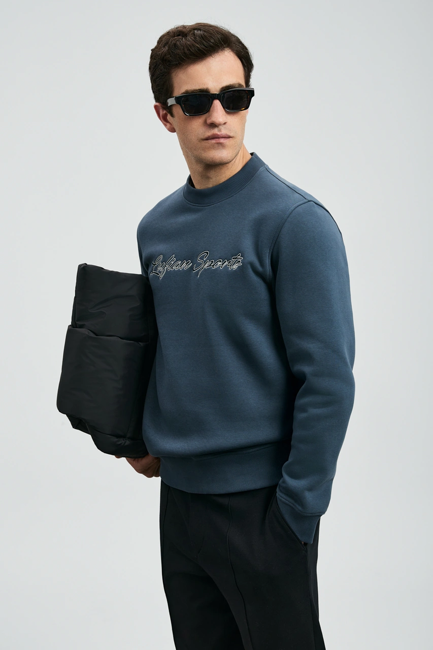 Lufian Loved Erkek Sweatshirt Antrasit Antrasit 112030170100110 Antrasit