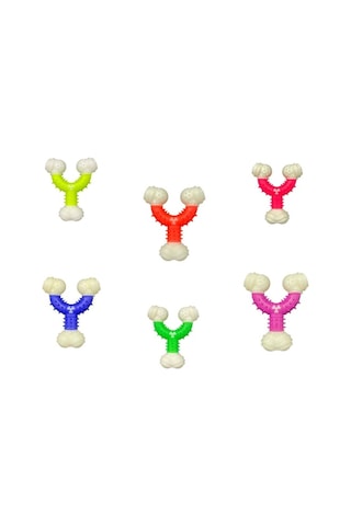 Köpek Oyuncağı Y Şekilli Tdrtr Çok Renkli