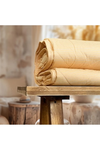 Özyurtlar Home %100 Merinos Kuzu Yün Pike Battal Boy 220x240 Sarı