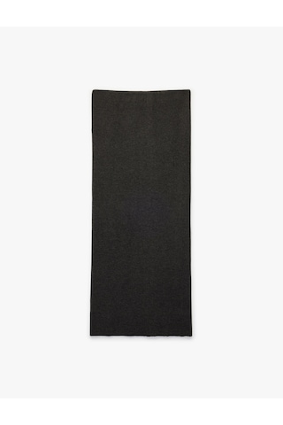 Koton Standart Bel Uzun Triko Kalem Etek Antrasit 6wak70018ht