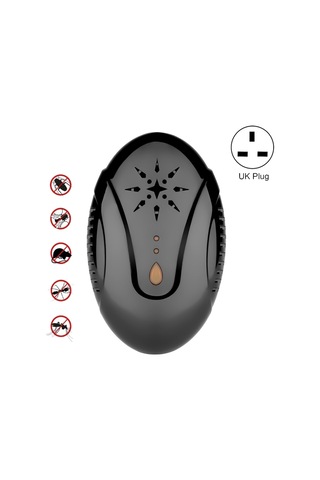 Dc-9007 Ultrasonik Sivrisinek Kovucu Taşınabilir Böcek Kovucu, Stil: Uk Fiş Siyah , Boyut:uk Fiş