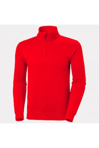 Helly Hansen Workwear Klasik Half Zıp Sweatshirt -79325 L-220 Kır 220 Kırmızı