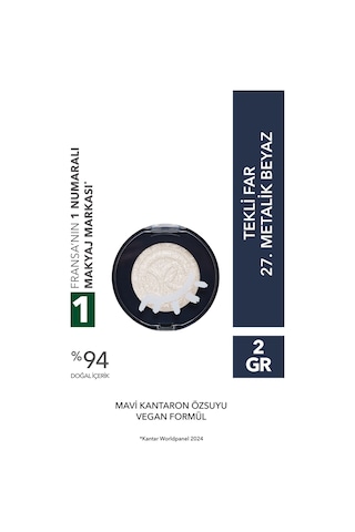 Yves Rocher Tekli Far-27. Metalik Beyaz -1.9gr-51900 27 Metalik Beyaz