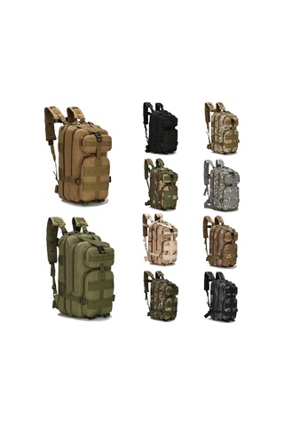 Lemestar 600d Oxford Dış Mekan Sırt Çantası - Su Geçirmez, Dayanıklı, Çok Cepli, Ayarlanabilir Kemerler İle Kamp Ve Dağcılık İçin Molle Webliğinli Çok Renkli