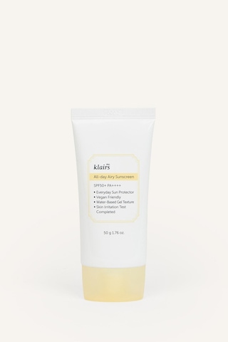 Defacto Dear Klairs All Day Airy Sunscreen Spf 50 Pa Hafif Dokulu Su Bazlı Filtreli Güneş Kremi 50gr I1979axnsyl1