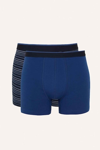 Defacto Regular Fit Çizgili Ve Düz 3lü Boxer I4019ax26aunv30 Lacivert-nv30