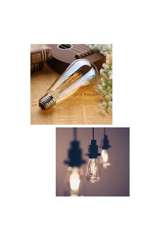 Osram 4w 37w 4 Flamanlı Armut Rustik Led Ampul Sarı Işık