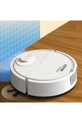 Fastbuy Akıllı Süpürme Robotu Süpürme Paspas Emme 3'ü 1 Arada Temizleme Makinesi 8088 Pembe Pembe