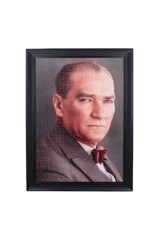 Mustafa Kemal Atatürk Lüks Çerçeveli Asılabilir 1000 Parça Hazır
