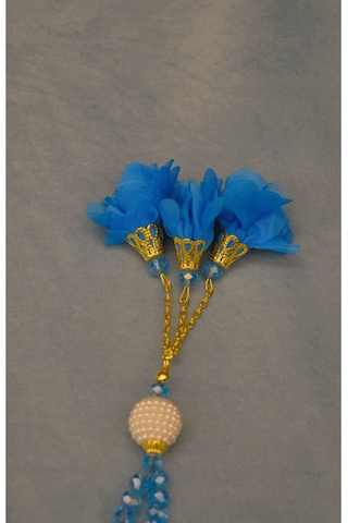 Kristal Tesbih 5 Adet Mavi