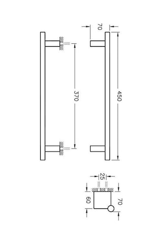 A44432 Artema Diagon Havluluk, Krom