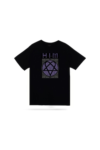 Him Baskılı Unisex %100 Pamuk Siyah T-shirt SIYAH Him Baskılı Unisex %100 Pamuk Siyah T-shirt SIYAH