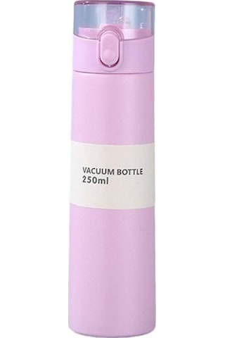 Pembe 150/250 Ml Yalıtımlı Bardak Sızdırmaz Tek Tuşla Açılan Silikon Meme Taşınabilir Uzun Ömürlü Yalıtım Paslanmaz Çelik Termal Kupa 250ml